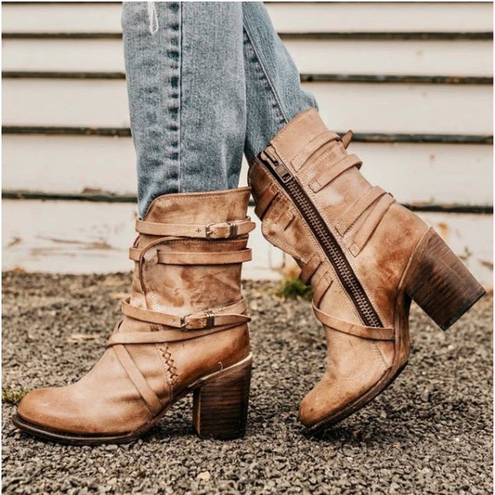 Jama | Bottes en cuir élégantes pour femmes