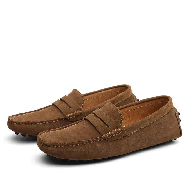 Yeshua | Mocassins en daim de style italien