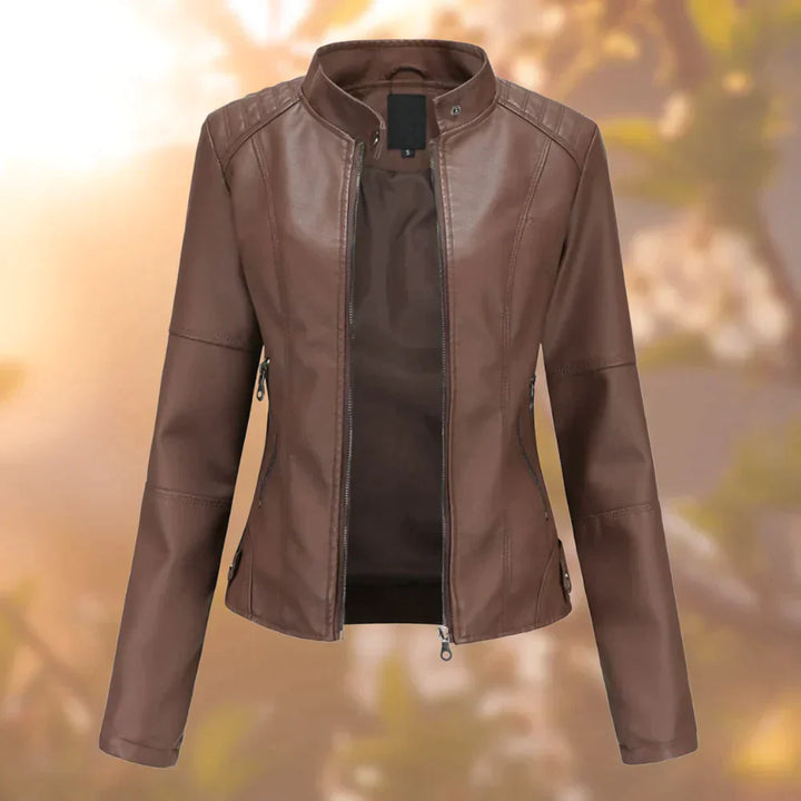 Anna | Veste en cuir chic pour femmes