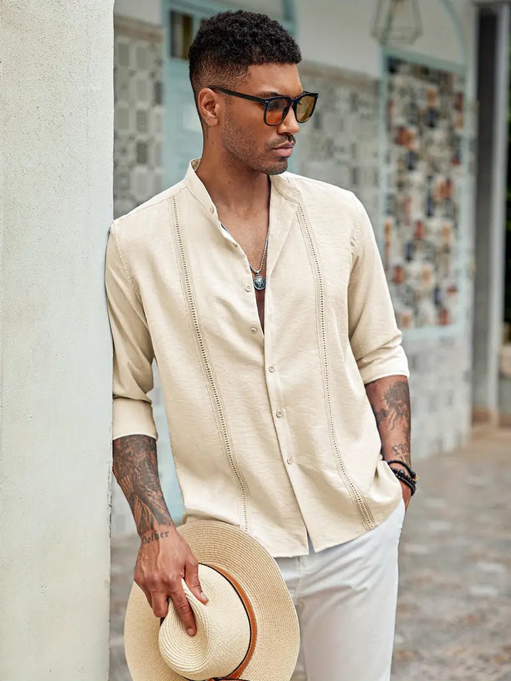 Hartman | Élégante Chemise Cubaine Légère pour Homme