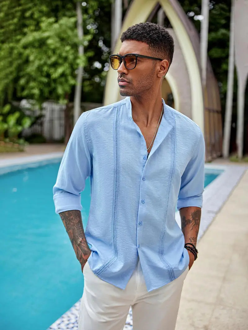 Hartman | Élégante Chemise Cubaine Légère pour Homme