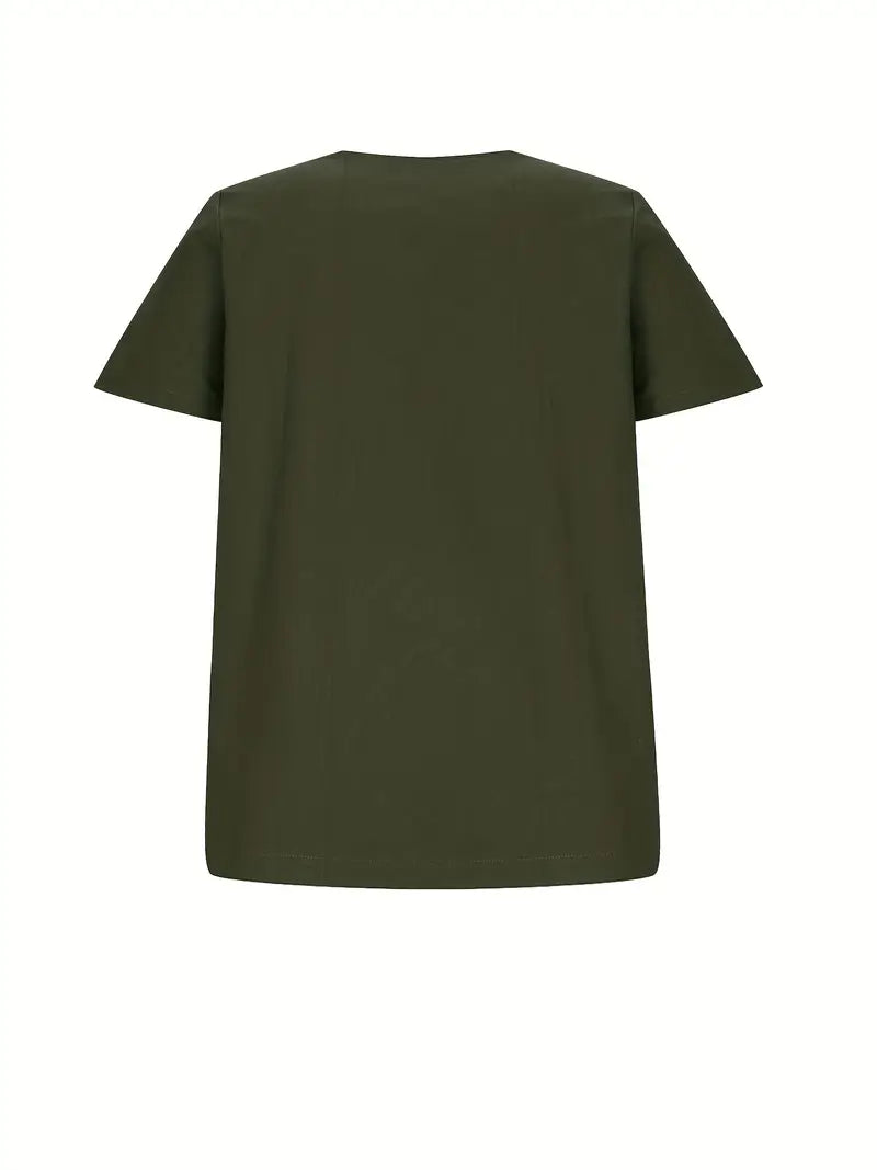 Janine | T-shirt décontracté à boutons pour femmes