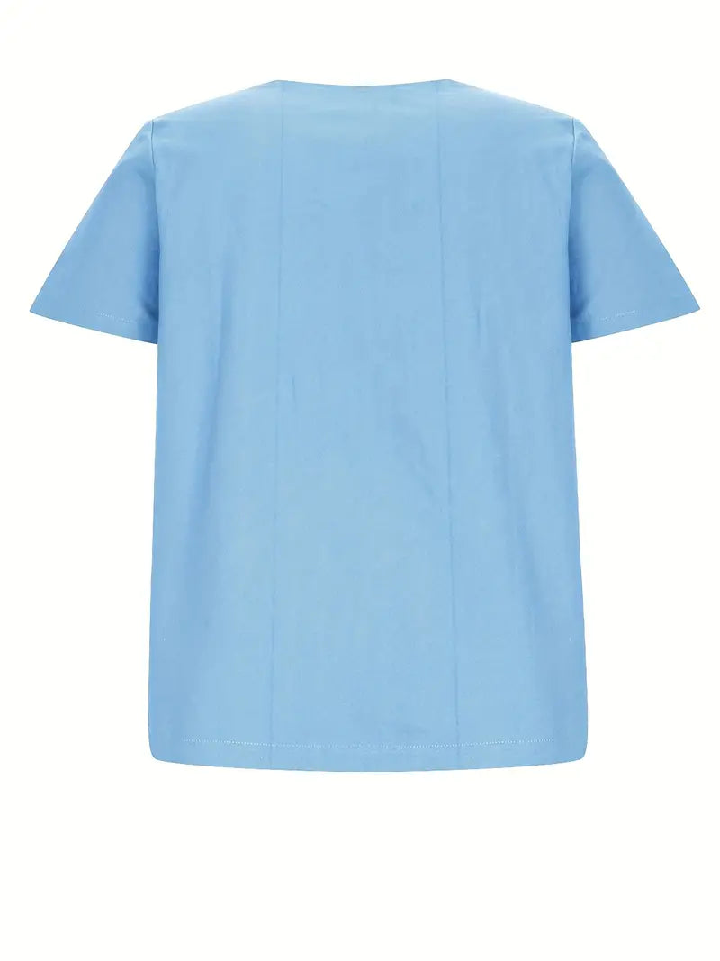 Janine | T-shirt décontracté à boutons pour femmes