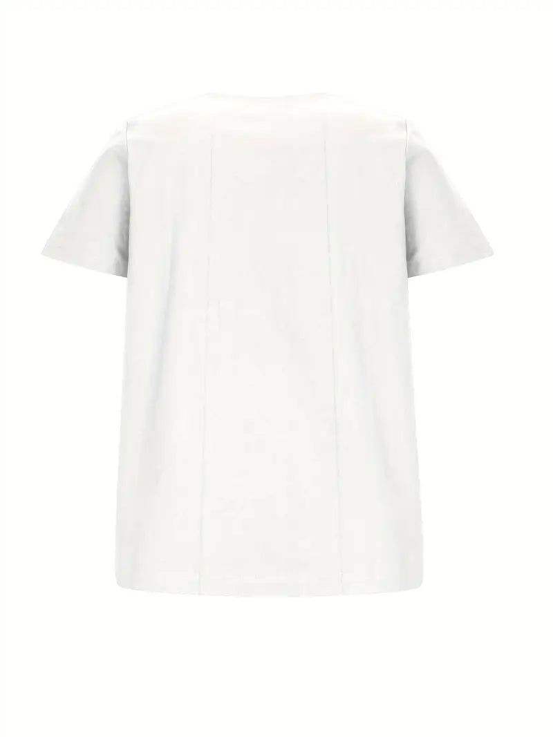 Janine | T-shirt décontracté à boutons pour femmes