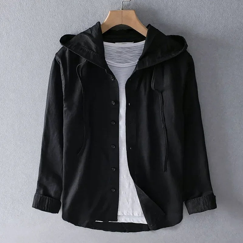 Jason | Chemise légère estivale à capuche pour hommes