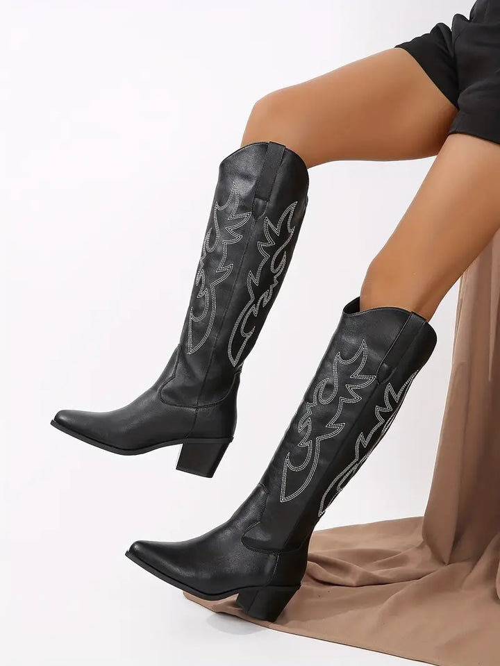 Jill | Bottes Cowboy Occidentales Embroisées pour Femmes