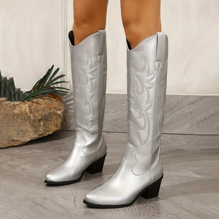 Jill | Bottes Cowboy Occidentales Embroisées pour Femmes