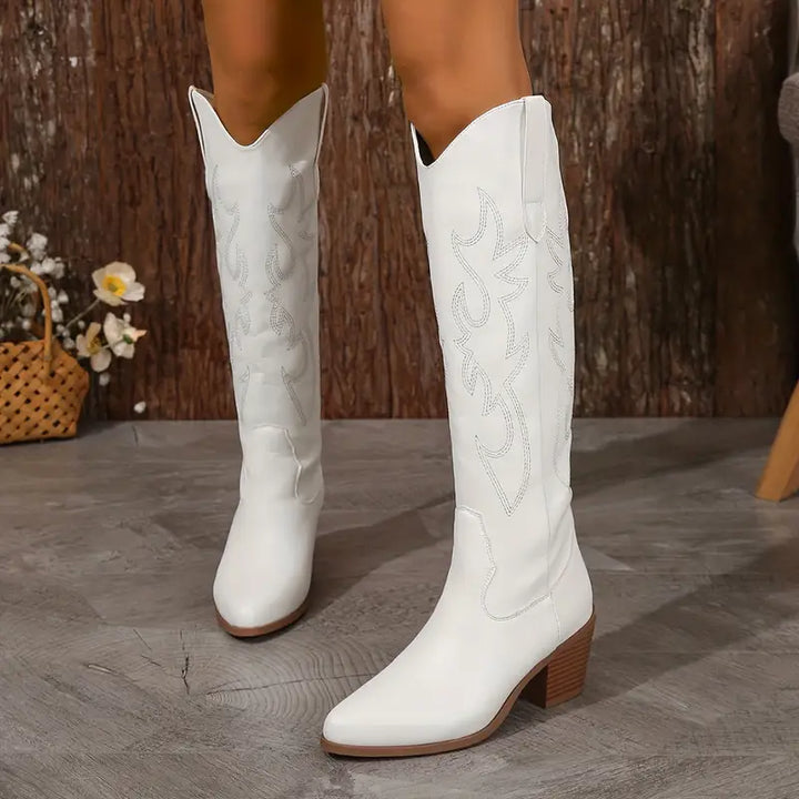 Jill | Bottes Cowboy Occidentales Embroisées pour Femmes