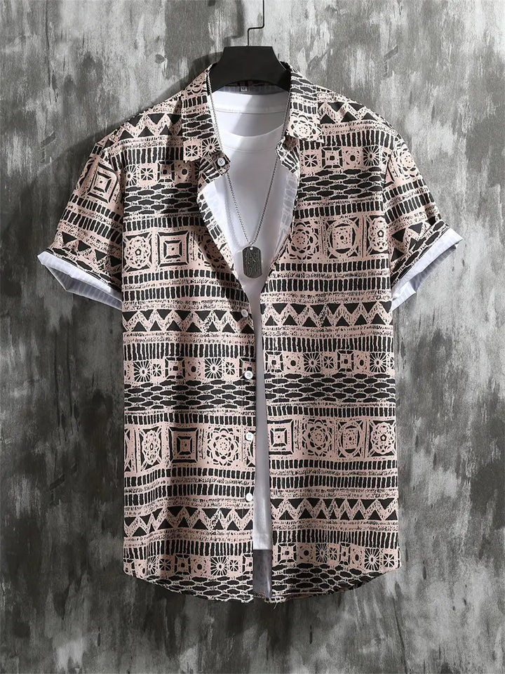 Jimmy | Blouse ethnique géométrique pour hommes