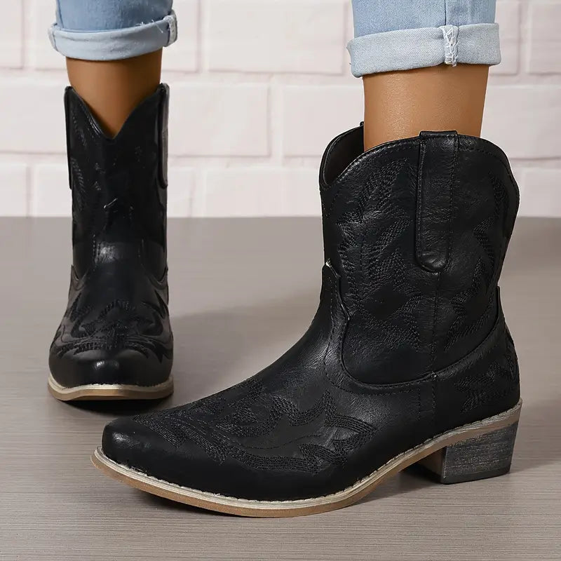 Jody | Bottines Western Embroidered Élégantes pour Femme