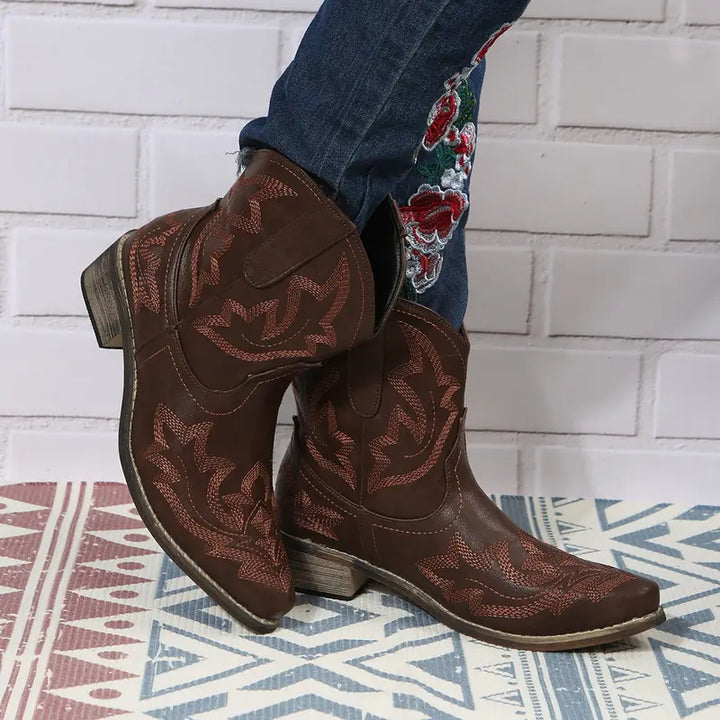Jody | Bottines Western Embroidered Élégantes pour Femme