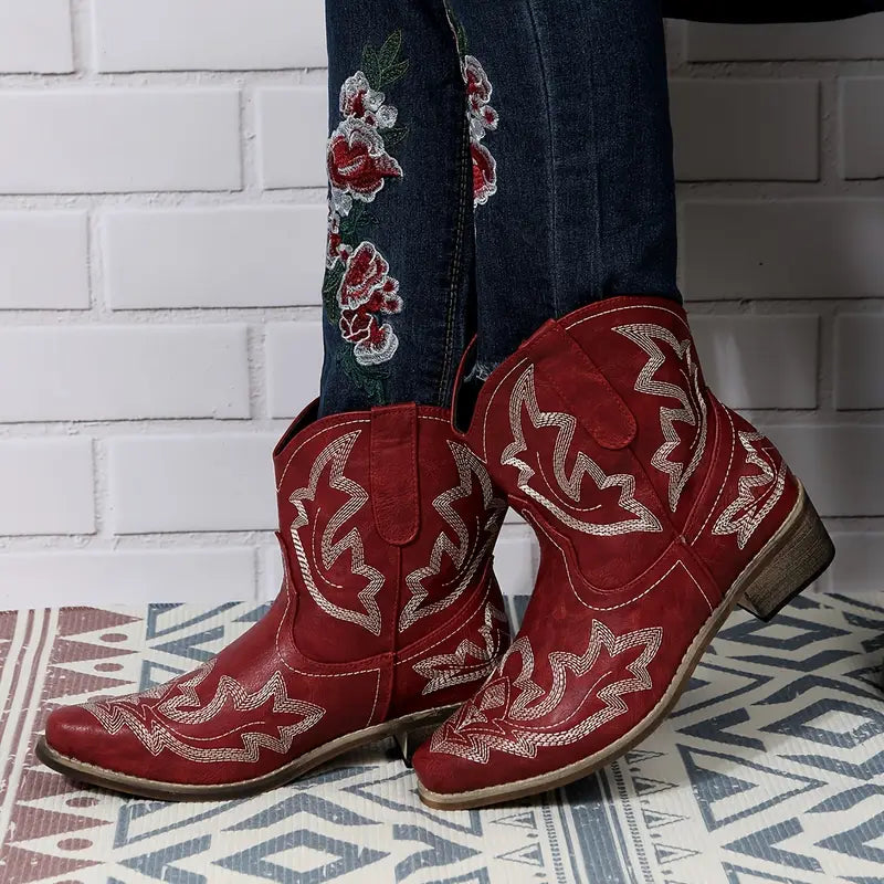 Jody | Bottines Western Embroidered Élégantes pour Femme