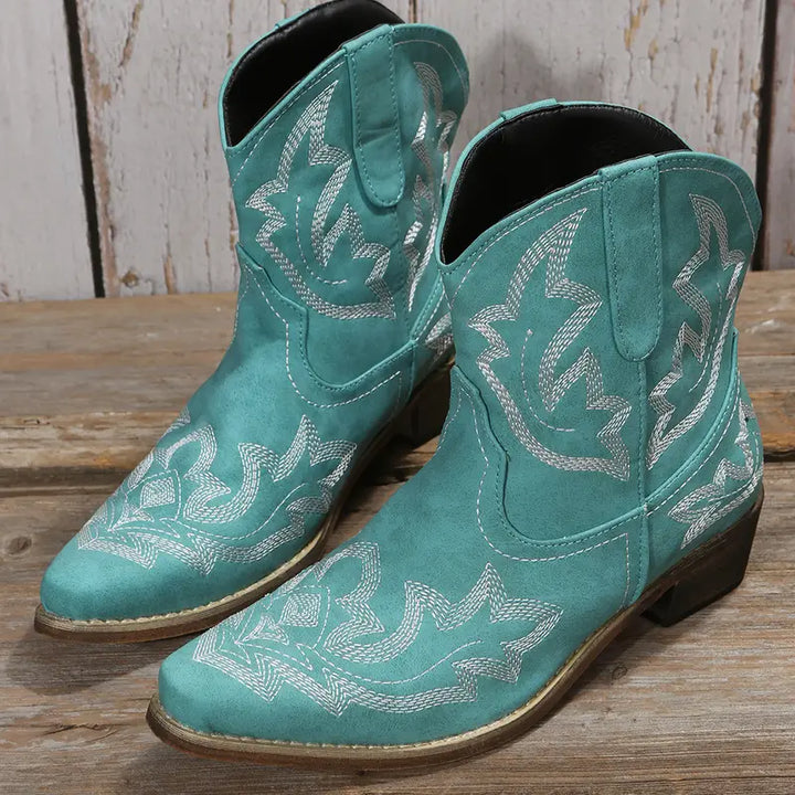 Jody | Bottines Western Embroidered Élégantes pour Femme