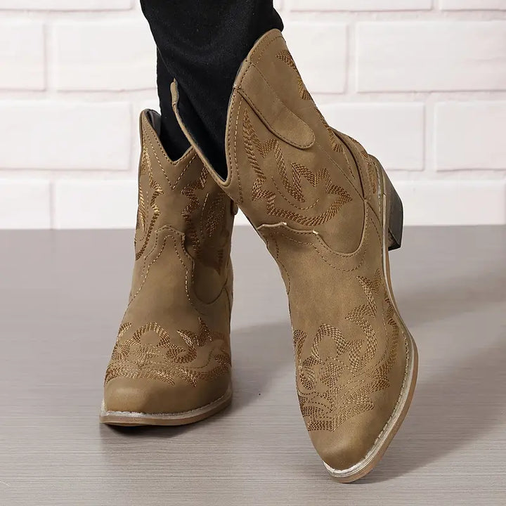 Jody | Bottines Western Embroidered Élégantes pour Femme