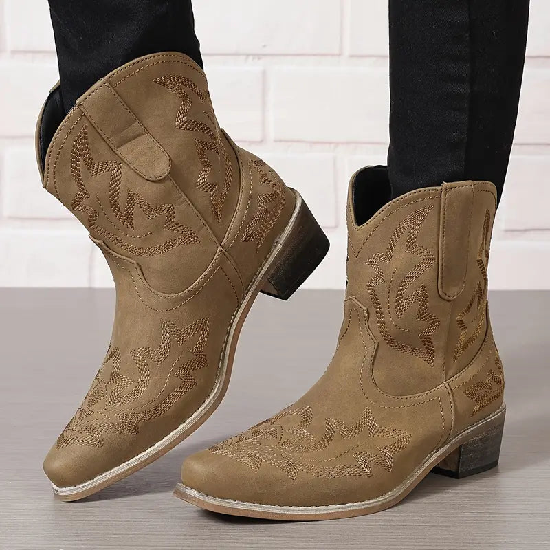 Jody | Bottines Western Embroidered Élégantes pour Femme