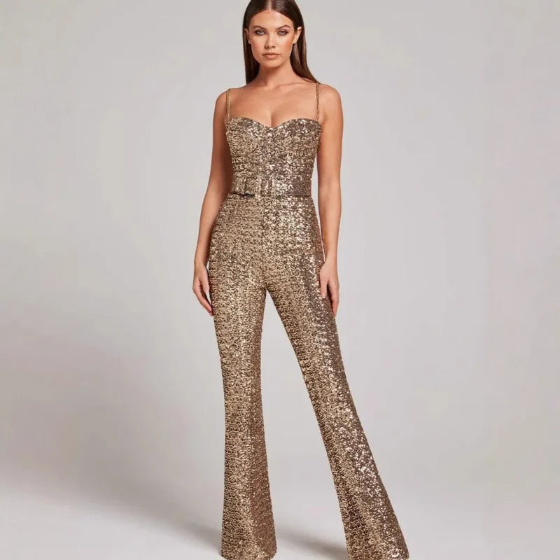 Julianne | Combinaison élégante ceinturée pour Femmes