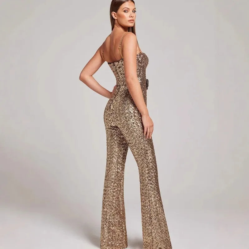 Julianne | Combinaison élégante ceinturée pour Femmes