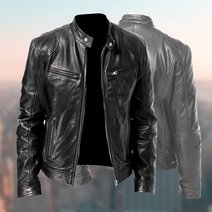 Bitrus | Veste en cuir intemporelle pour hommes