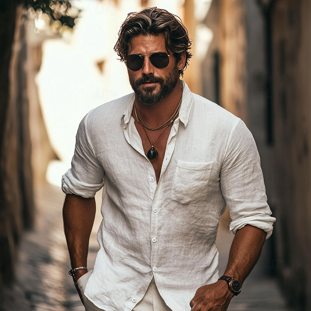 Luca - chemise en lin pour l'été 0