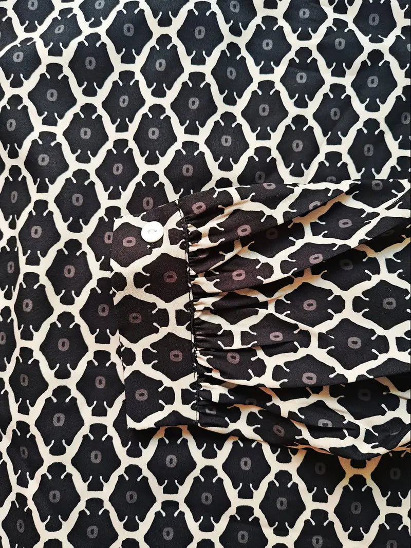 Maria | Élégante blouse imprimée manches longues pour femmes