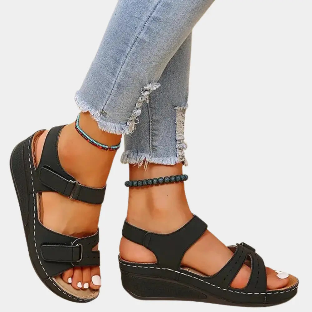 Sandales à bride épaisse semelle compensée pour Femme – Melinda