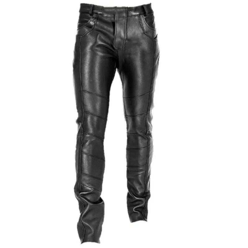 Bastien | Pantalon en cuir synthétique Slim Fit