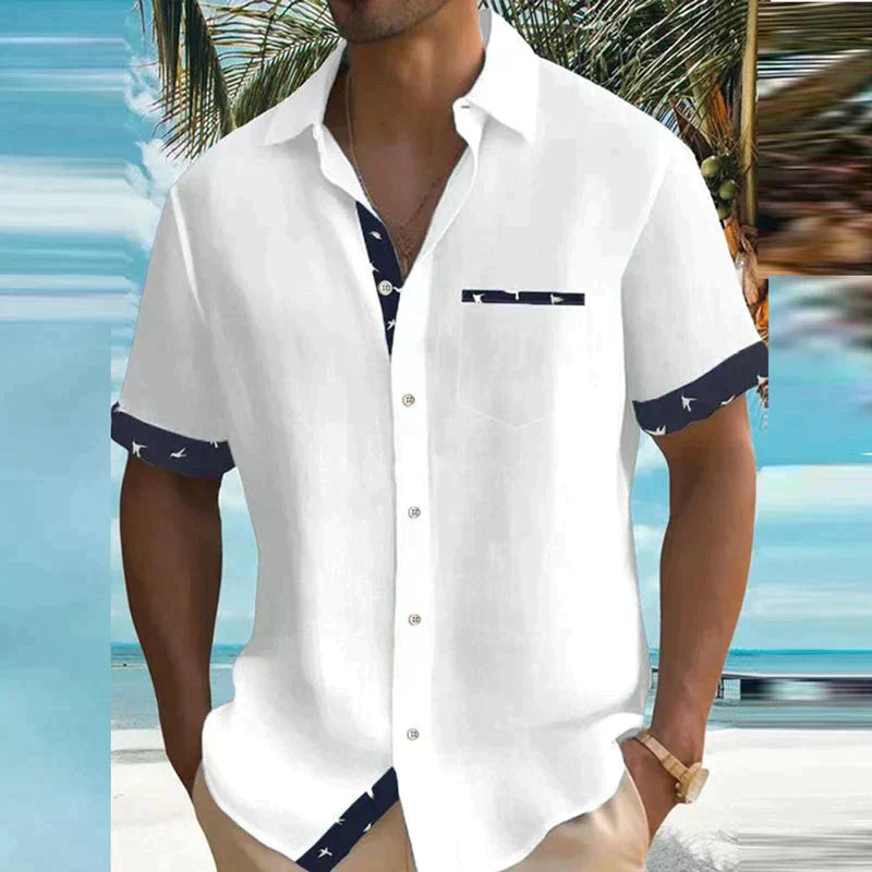 Messiah | Charmante chemise d'été au tissu léger et au design brise de mer