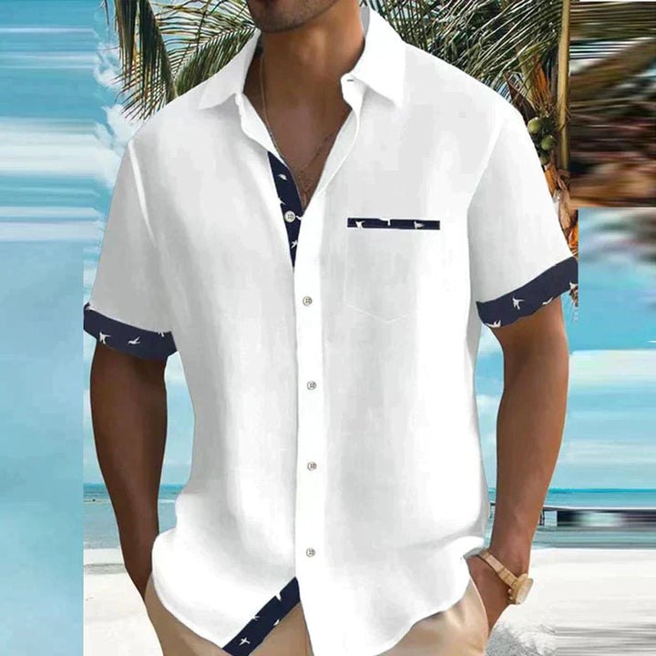 Messiah | Charmante chemise d'été au tissu léger et au design brise de mer