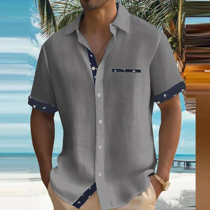 Messiah | Charmante chemise d'été au tissu léger et au design brise de mer