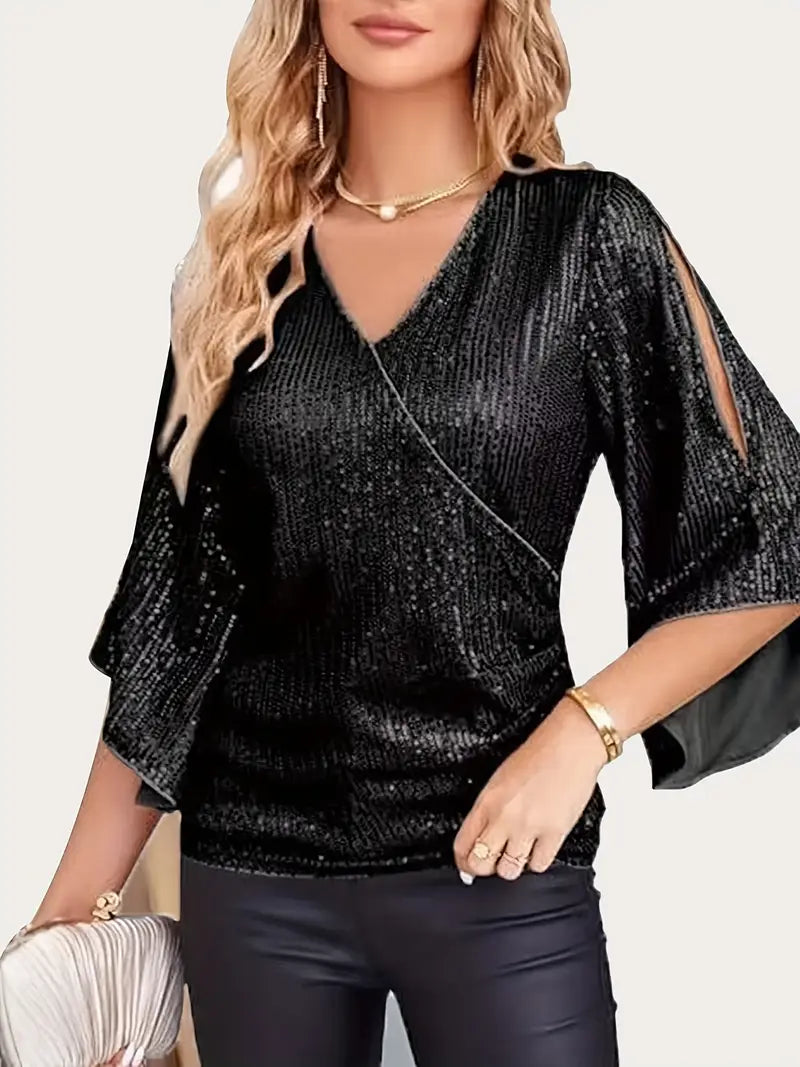 Mora | Élégant Haut Sortie Col V pour Femmes