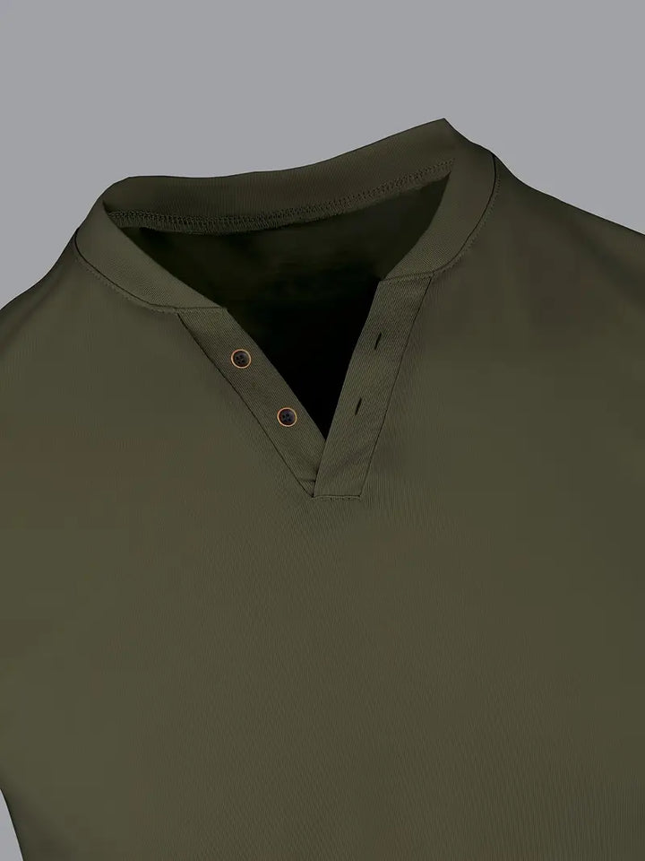 Morrow | T-Shirt Henley Élégant pour Hommes