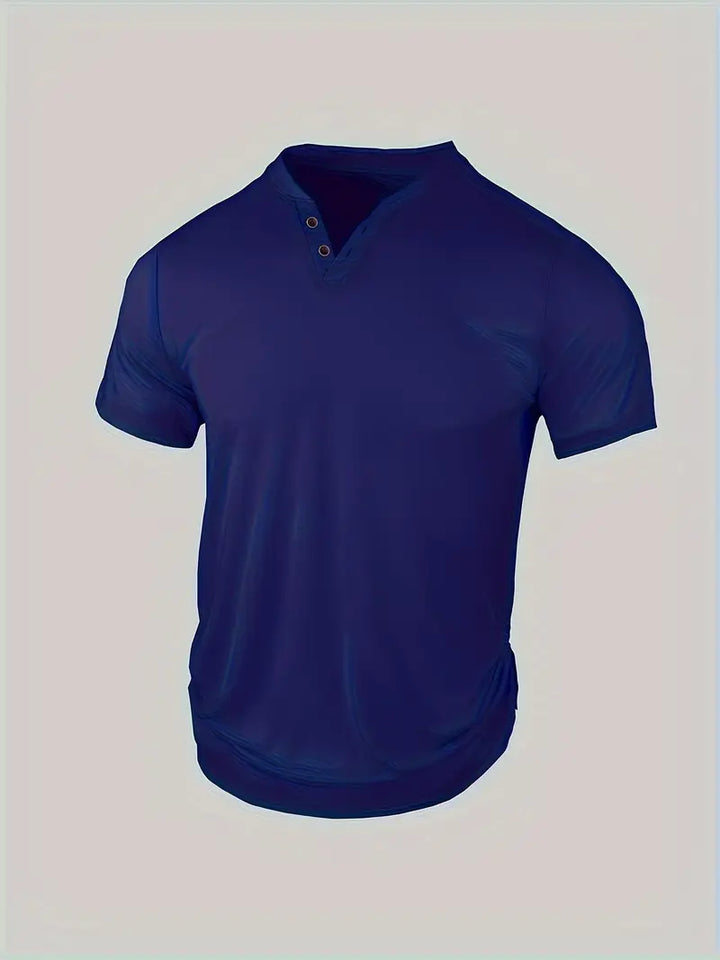 Morrow | T-Shirt Henley Élégant pour Hommes