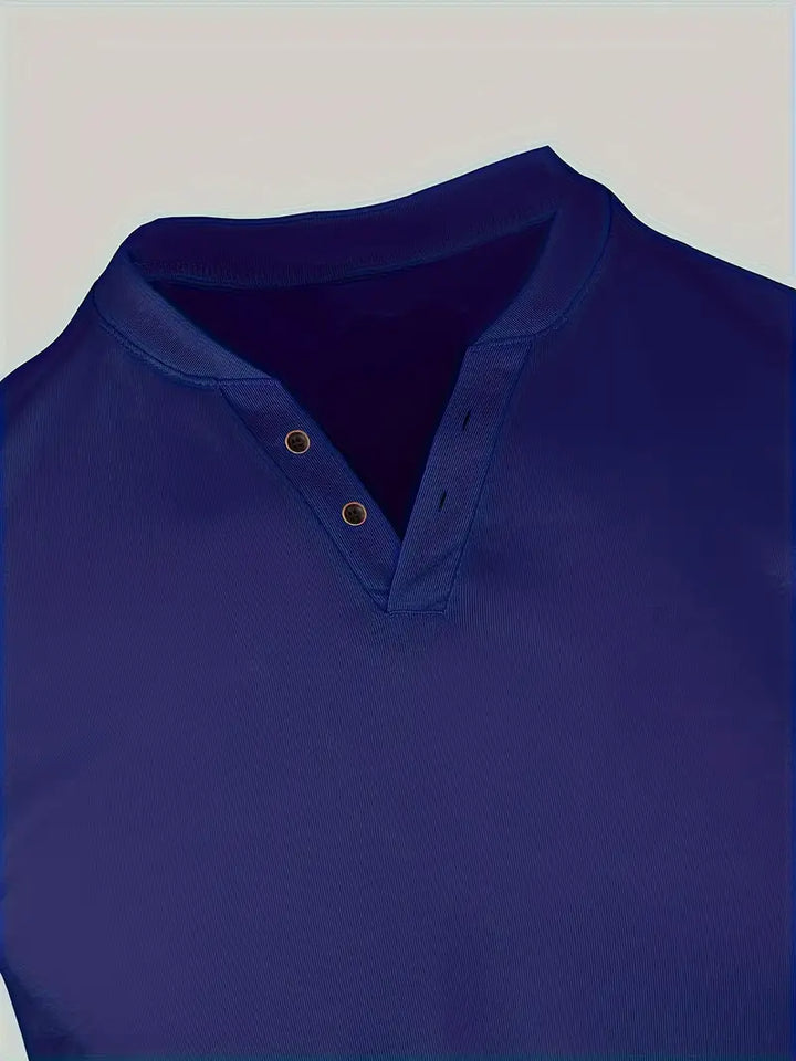 Morrow | T-Shirt Henley Élégant pour Hommes