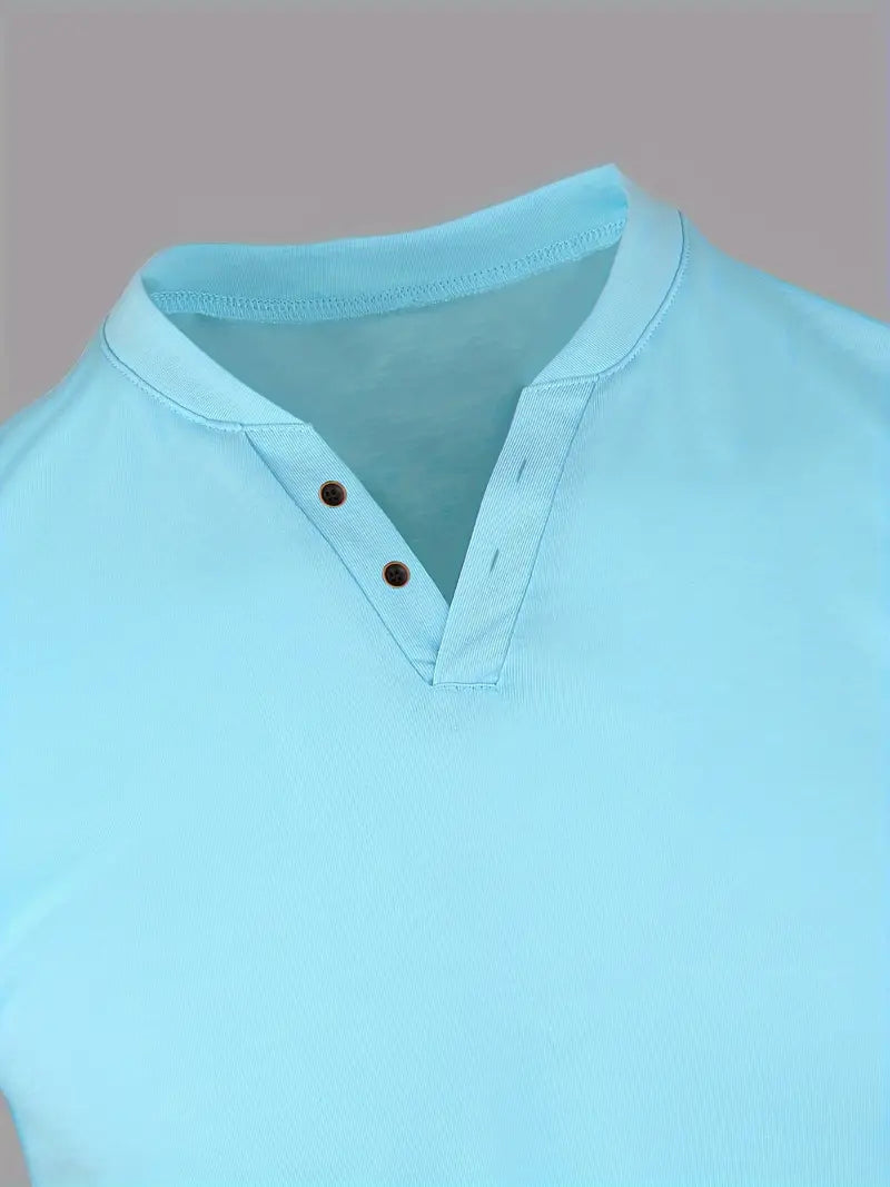 Morrow | T-Shirt Henley Élégant pour Hommes