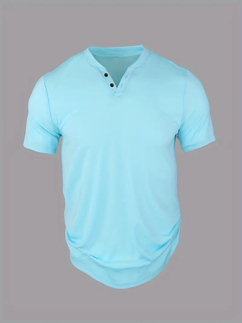 Morrow | T-Shirt Henley Élégant pour Hommes