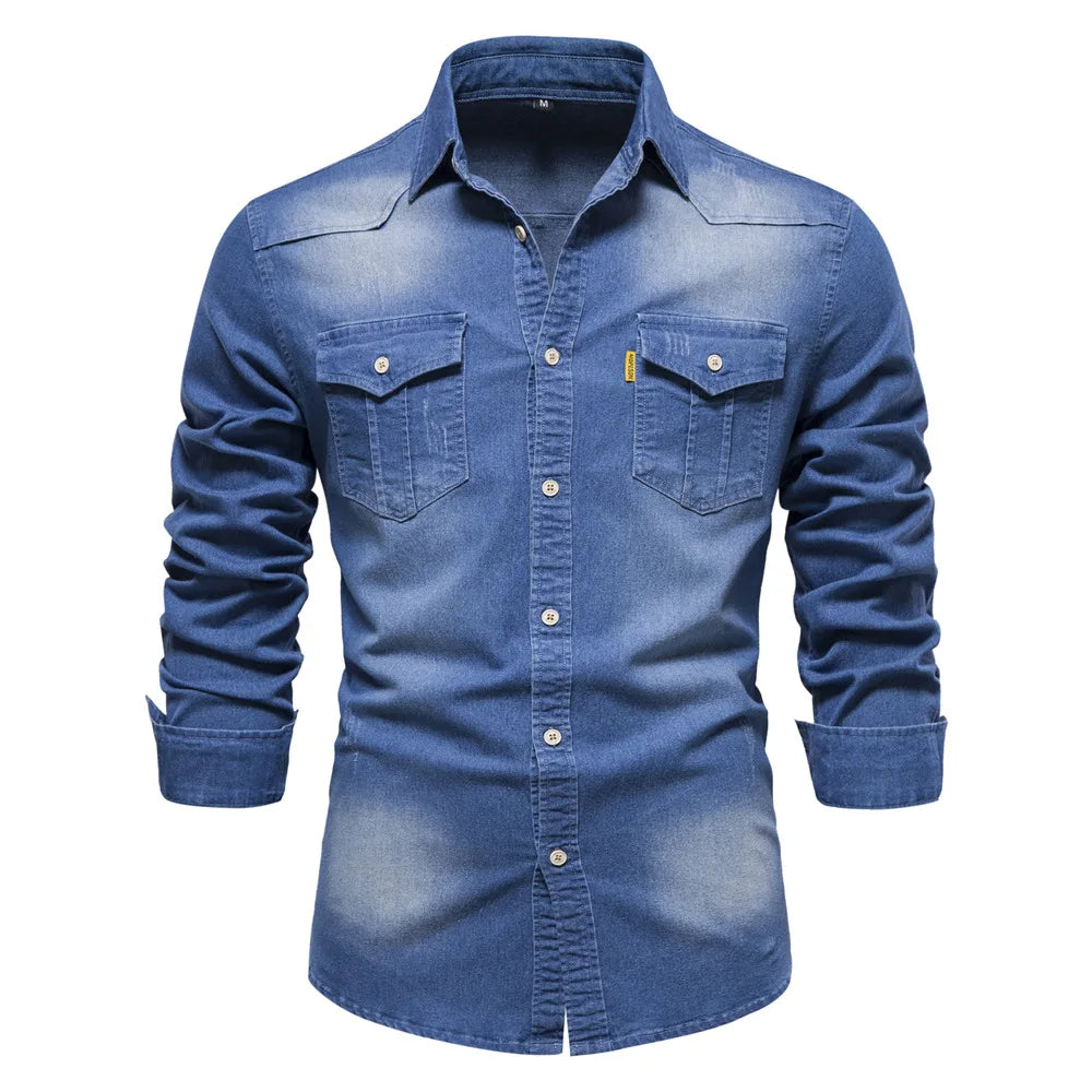 Newton | Chemise élégante en denim pour homme