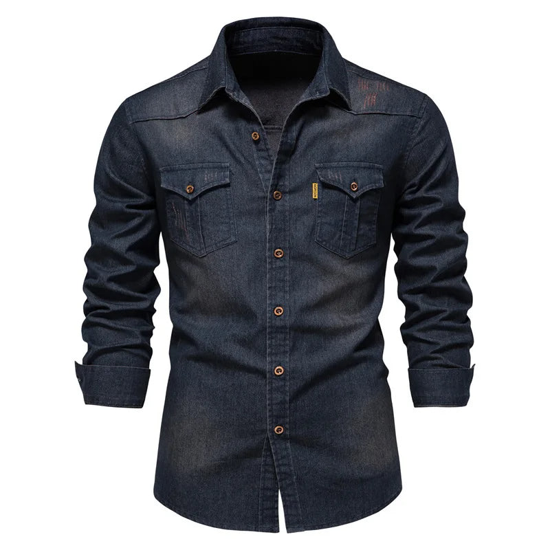 Newton | Chemise élégante en denim pour homme