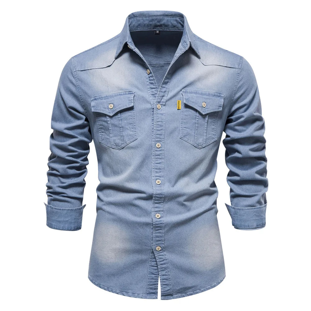 Newton | Chemise élégante en denim pour homme