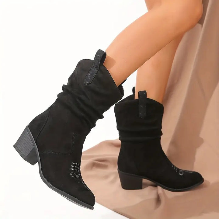 Nola | Bottes cowboy rétro slouchy pour femmes