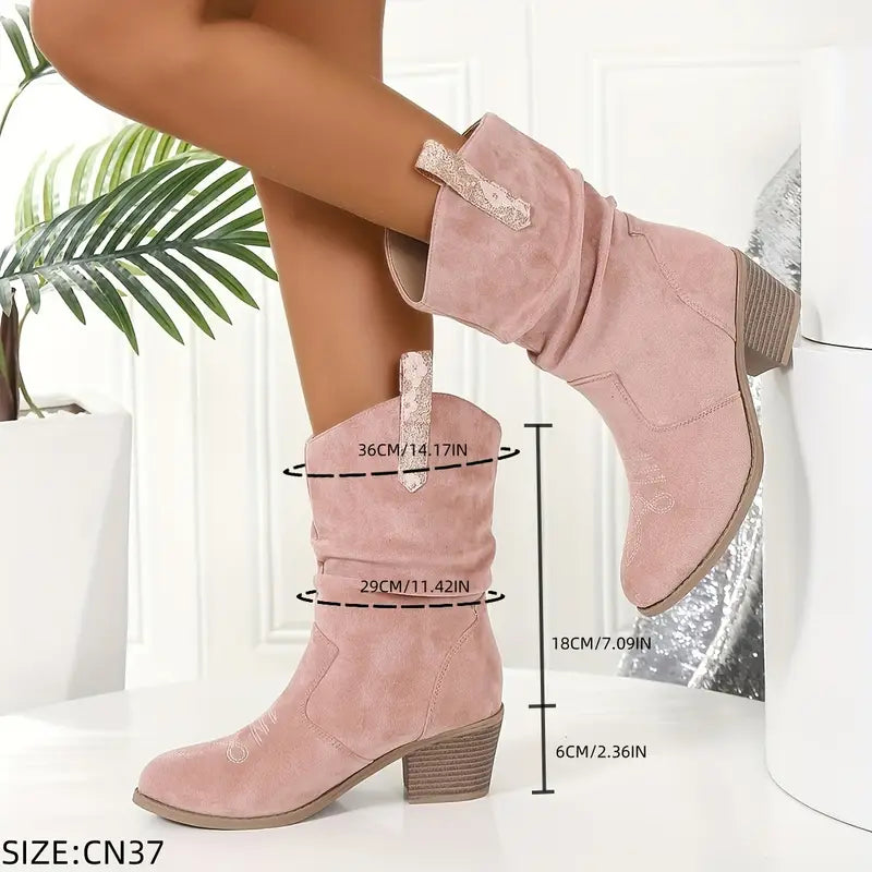 Nola | Bottes cowboy rétro slouchy pour femmes