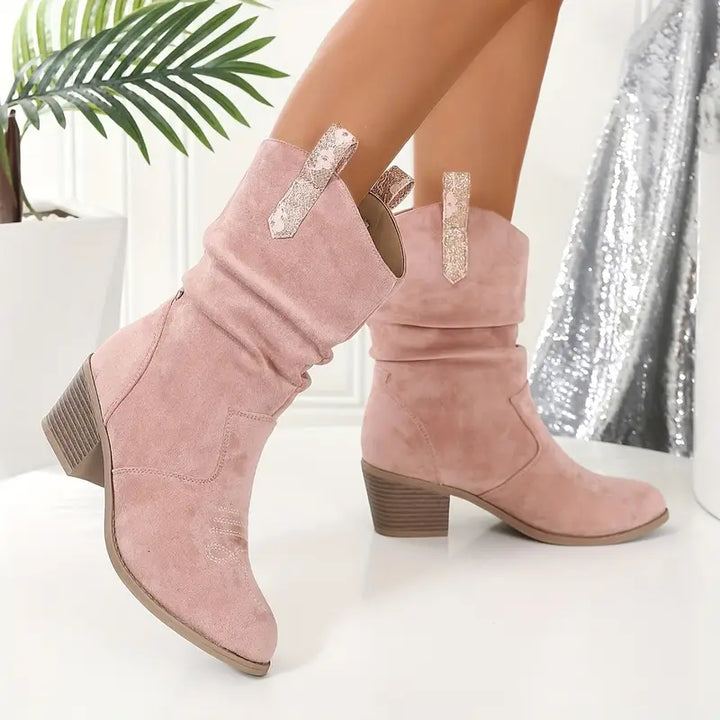 Nola | Bottes cowboy rétro slouchy pour femmes