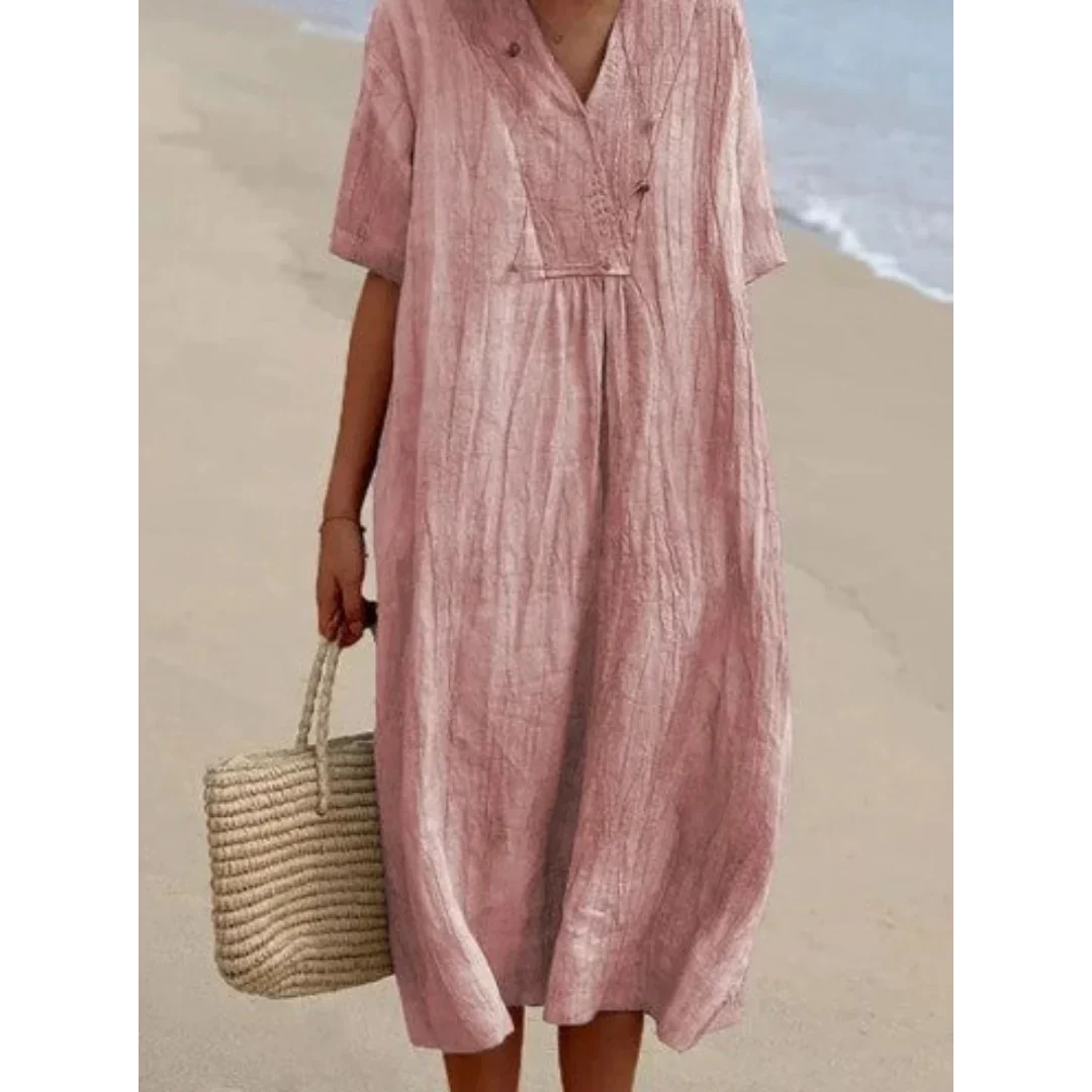 Robe de plage midi fluide pour femmes - Ruth