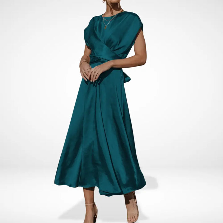 Robe de soirée coupe fluide drapée pour Femmes – Kimmie
