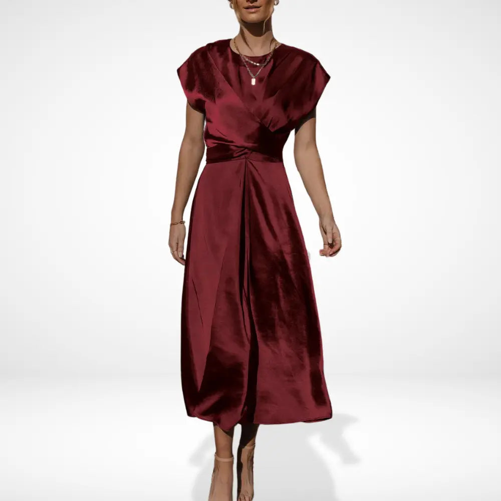 Robe de soirée coupe fluide drapée pour Femmes – Kimmie