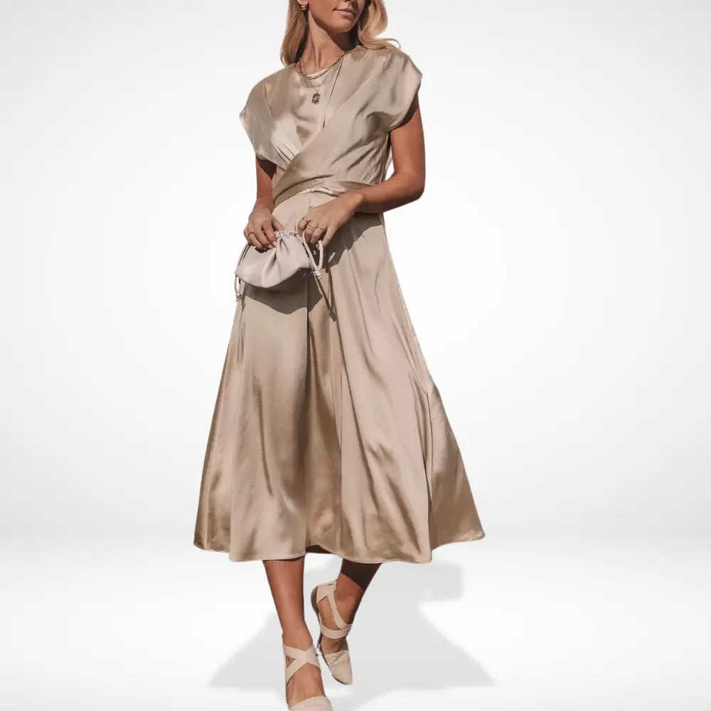 Robe de soirée coupe fluide drapée pour Femmes – Kimmie