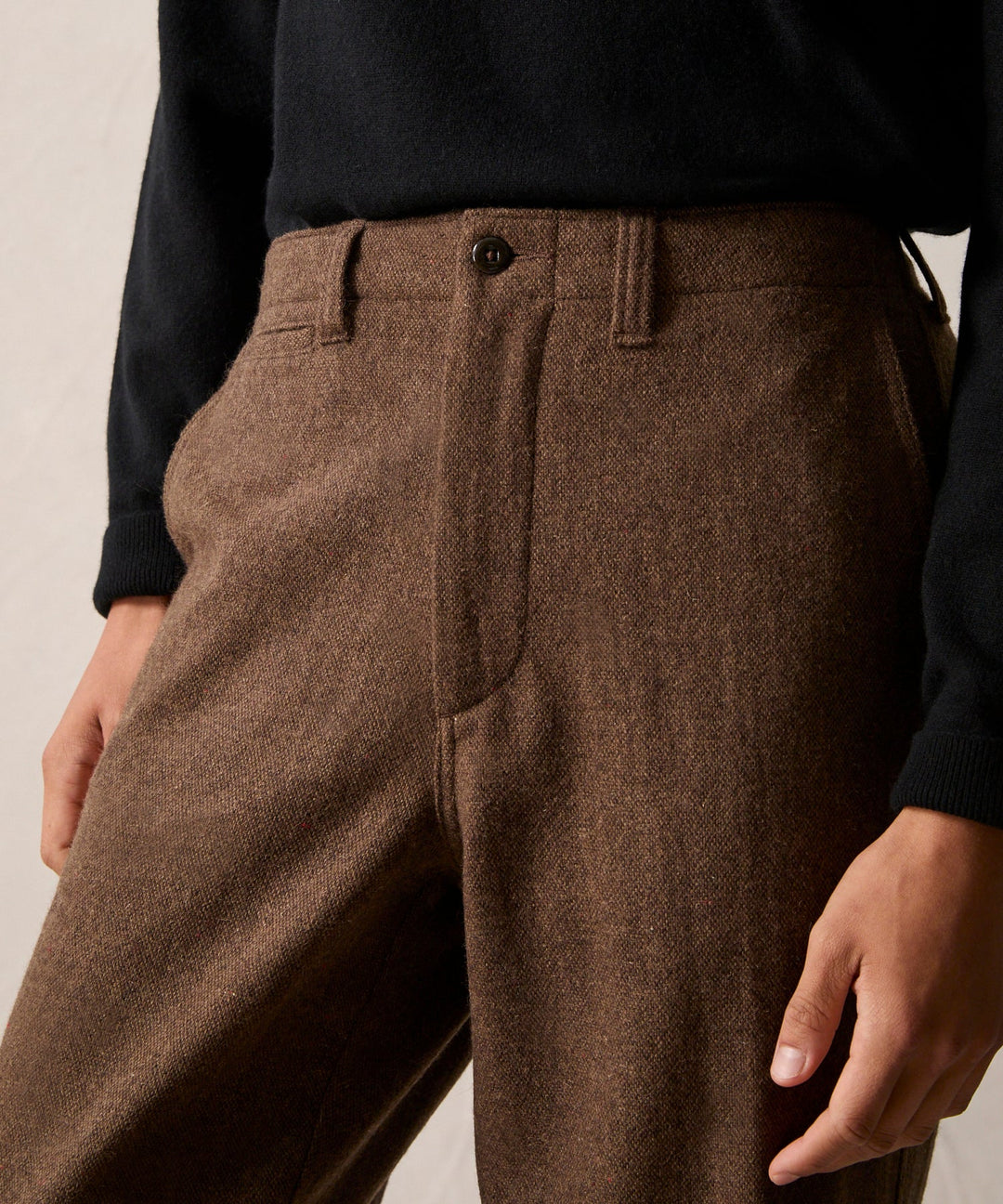 Enki | Pantalon Relaxé en laine Donegal pour homme