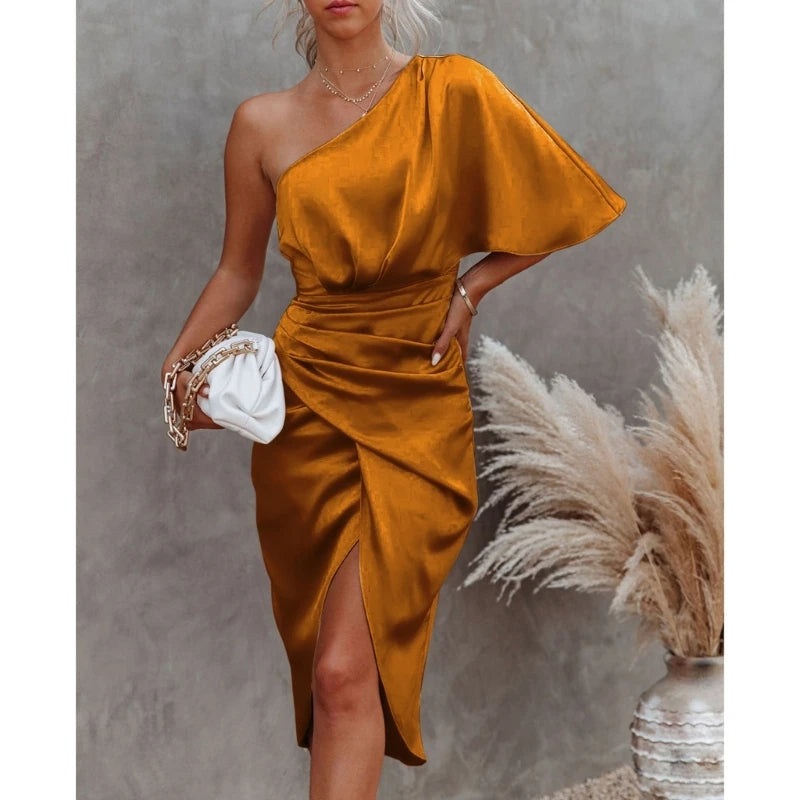 Paulette | Élégante Robe de Soirée Asymétrique pour Femmes