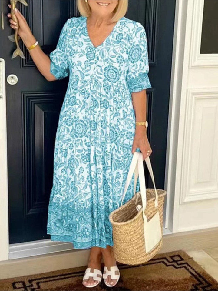 Aleksandra | Robe à fleurs décontractée pour femme