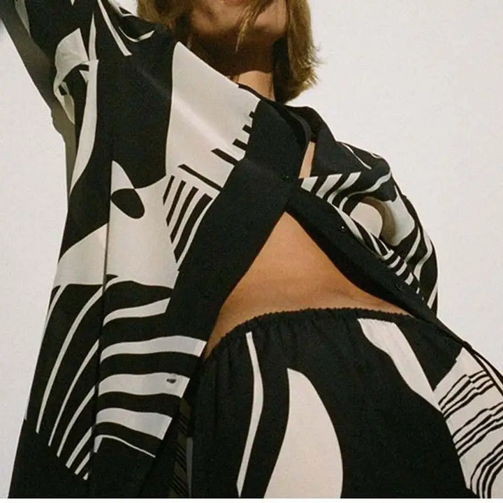 Paulina | Ensemble polyvalent en noir et blanc