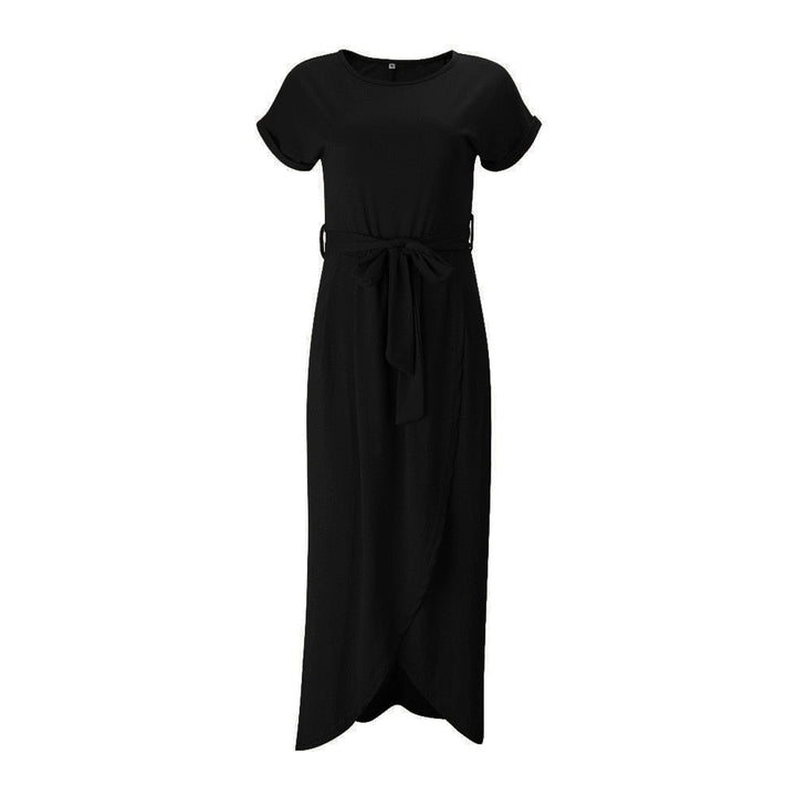 Annick | Robe Asymétrique à Manches Courtes pour Femmes